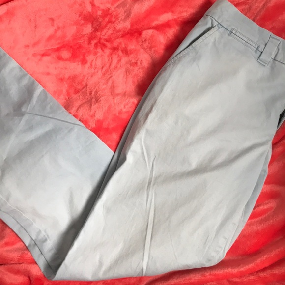 Light Blue Boot Cut Khakis - Picture 1 of 3